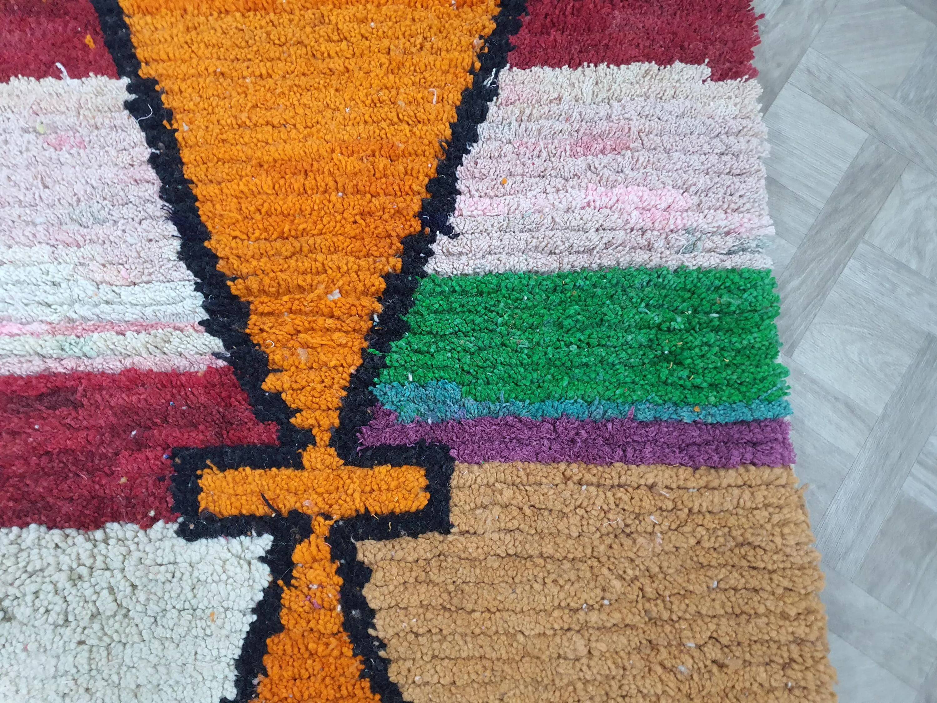 Handmade traditional carpet 250cm x 150cm Moroccan