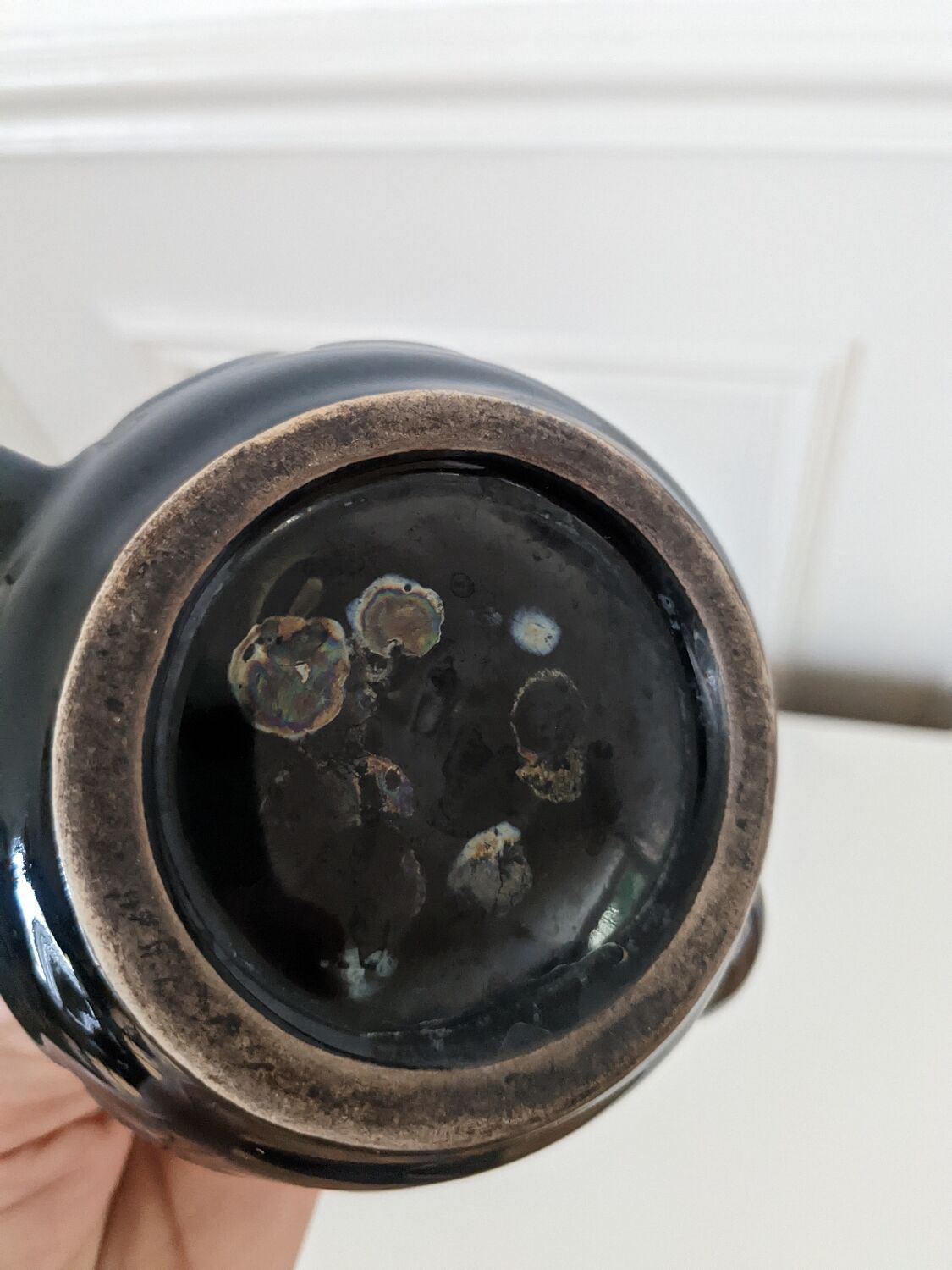 Glazed stoneware coffee maker