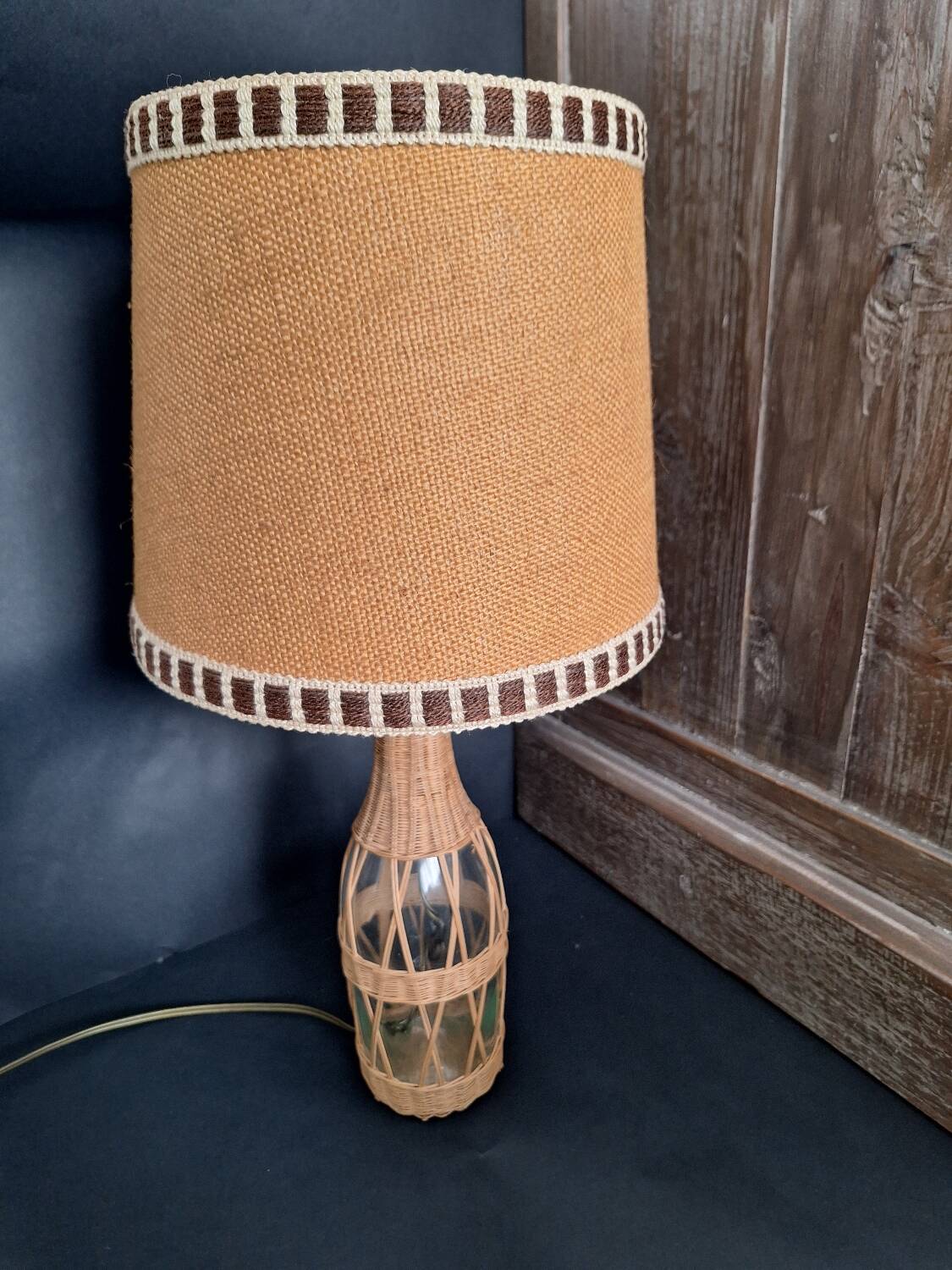 Rattan lamp 1970