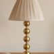 Pair of Vintage Swedish Table Lamps in Polished Brass, Signed Aneta