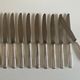 Set of 11 knives Christofle Alfénide Saturn modernist silver metal