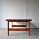 Table basse danoise en teck de Niels Bach