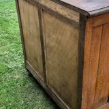 Storage unit, vintage icebox unit, wooden and zinc fridge unit, bar