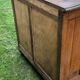 Storage unit, vintage icebox unit, wooden and zinc fridge unit, bar