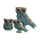Enamelled owls