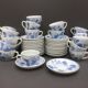 Set of cups and saucers Blue China
