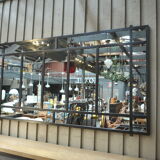 Industrial metal mirror 1930s - 112x221cm
