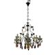 Bronze multicolored Crystal chandelier 1950’s