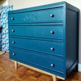 Duck blue art deco dresser
