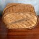 Antique Bressan Basket Fishing Net Wicker Woven Vintage #C072