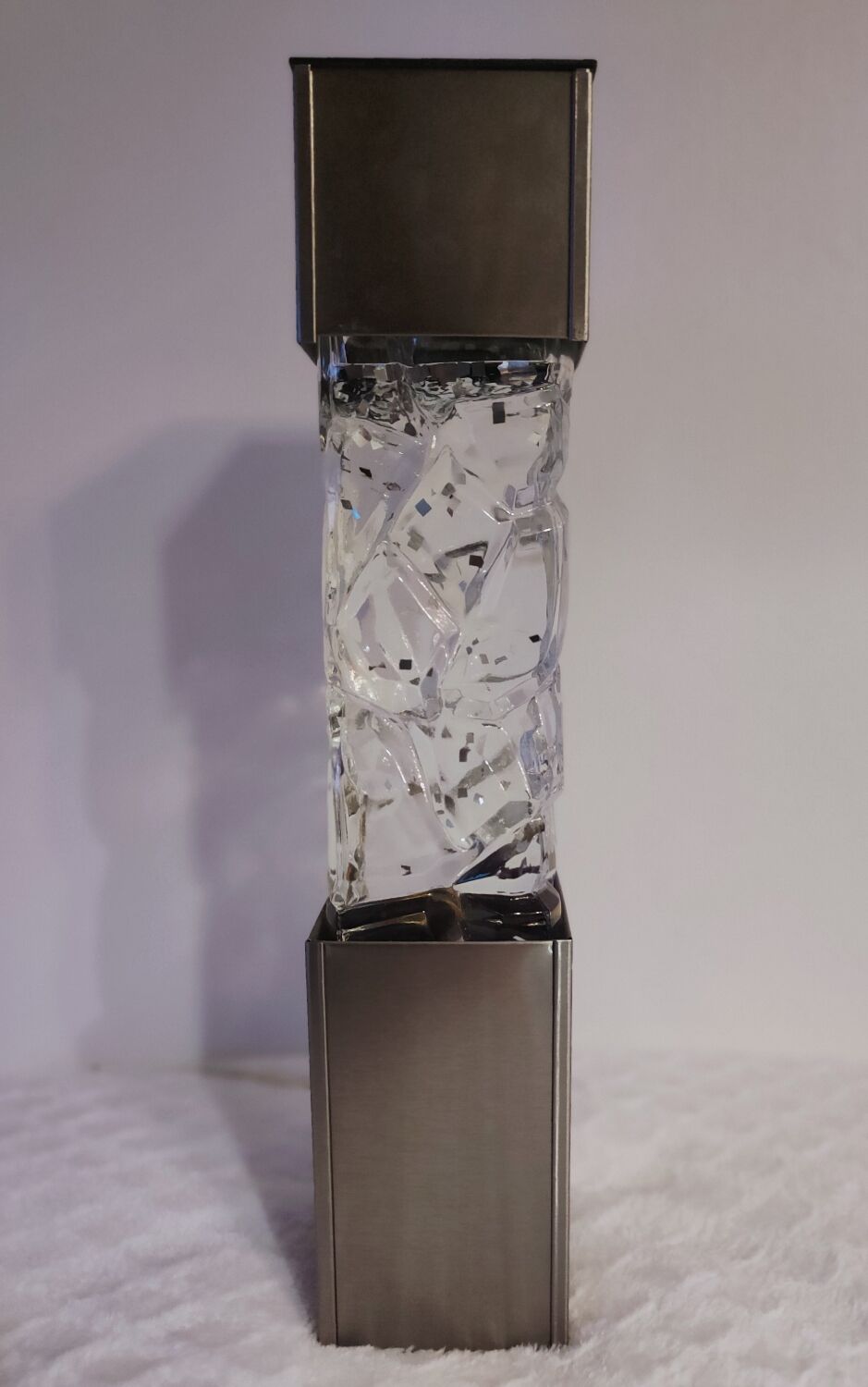 Glitter lamp 1970 stainless steel