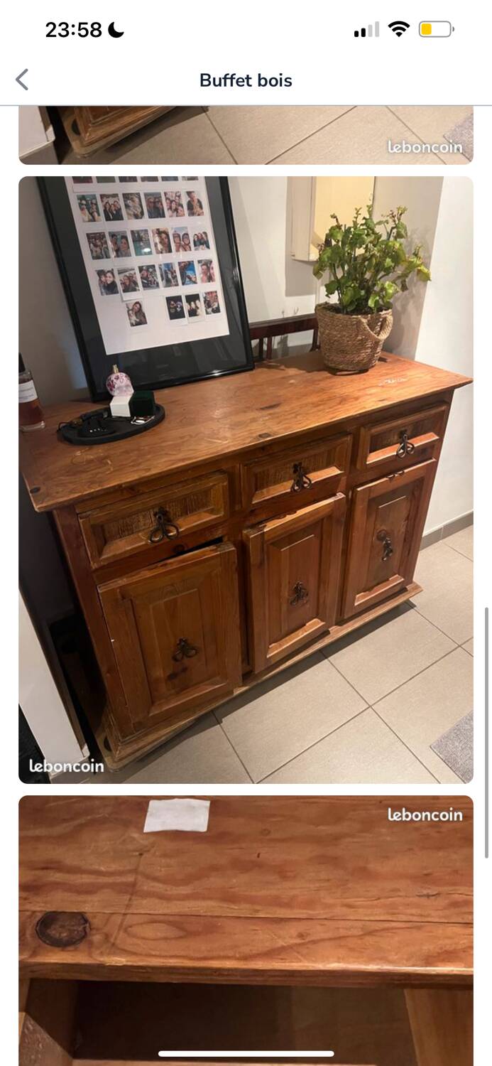 Wooden sideboard
