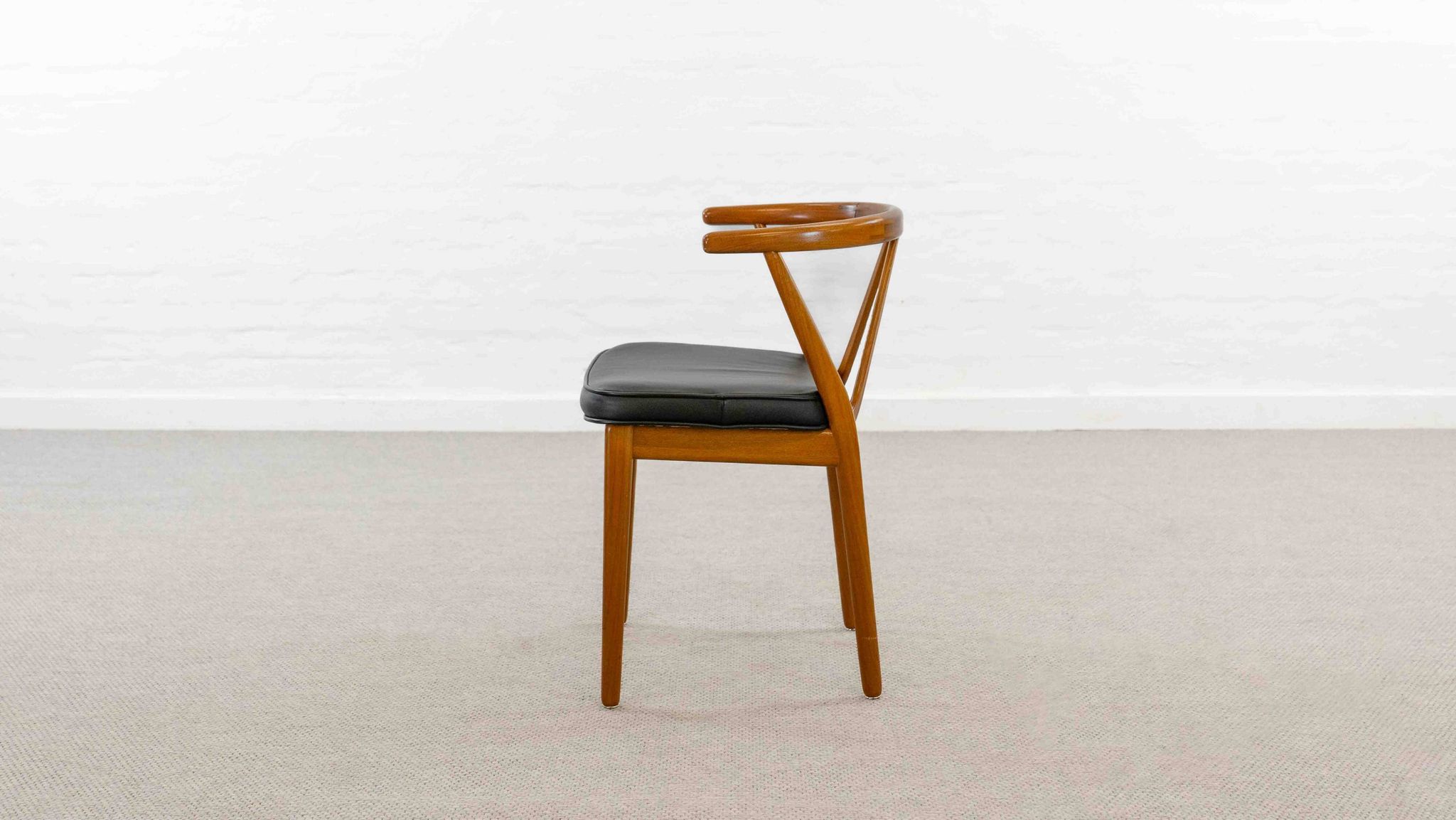 Fauteuil modèle 255 de Henning Kjaernulf pour Bruno Hansen
