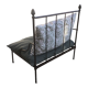 Lot de 2 fauteuils de jardin en fer