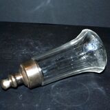 La Parfaite SGDG sugar shaker in glass and silver-plated Art Deco metal