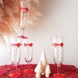 Champagne flutes x4