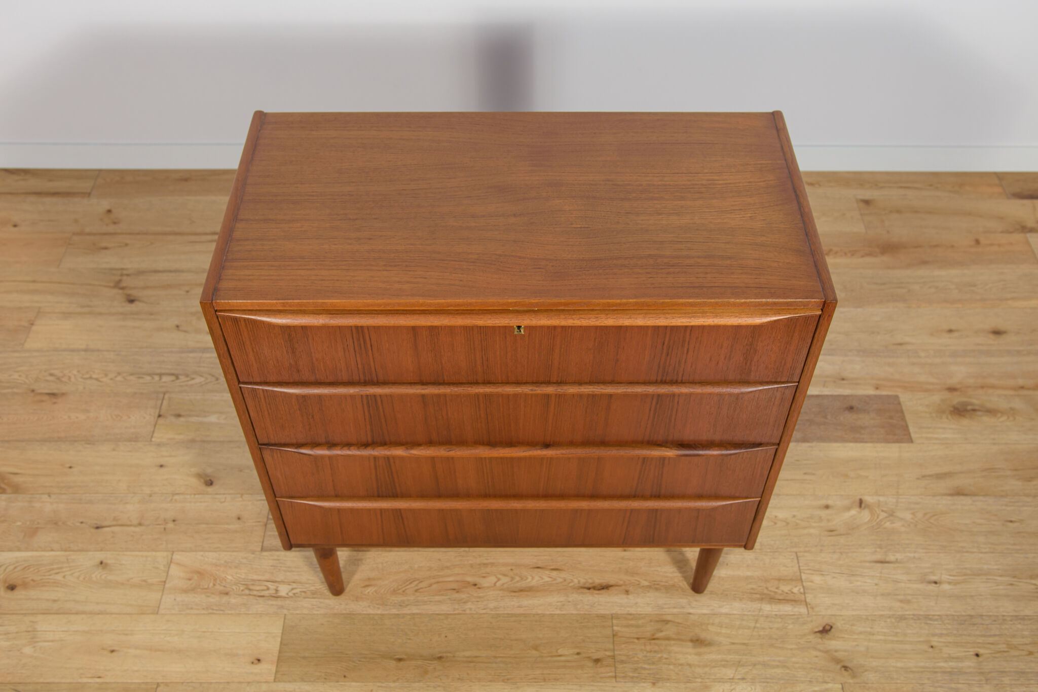 Mid-century teak dresser with dressing table, Denmark, 1960s