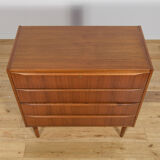 Mid-century teak dresser with dressing table, Denmark, 1960s