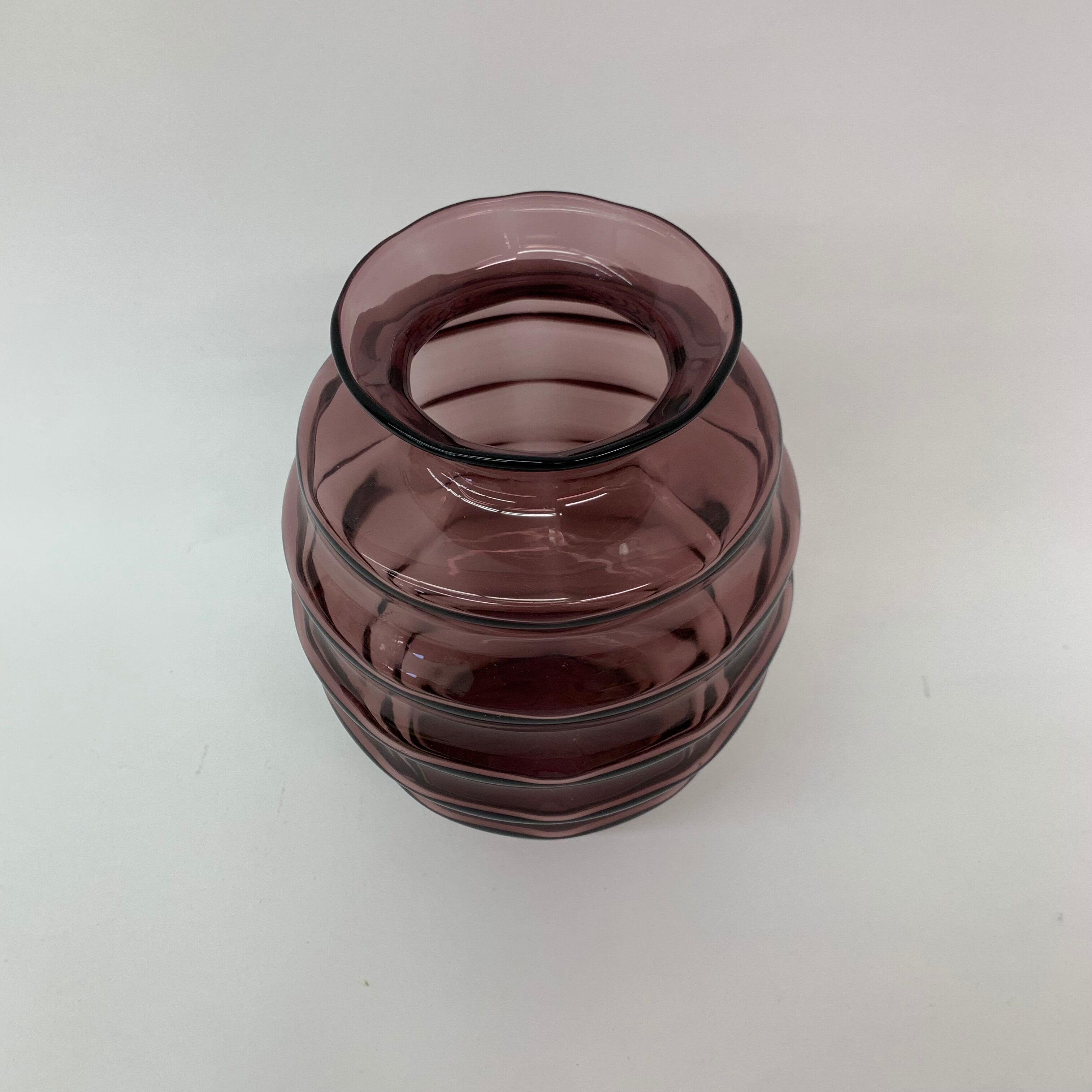 Art deco Doyen vase purple glass , 1930’s