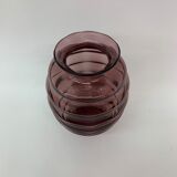 Vase Art déco Doyen en verre violet, années 1930
