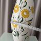 Hand painted daisies vase