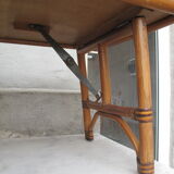 Folding rattan coffee table