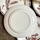 6 HB & Cie brown ironstone dessert plates