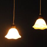 Plafonniers danois, abat-jour en onyx