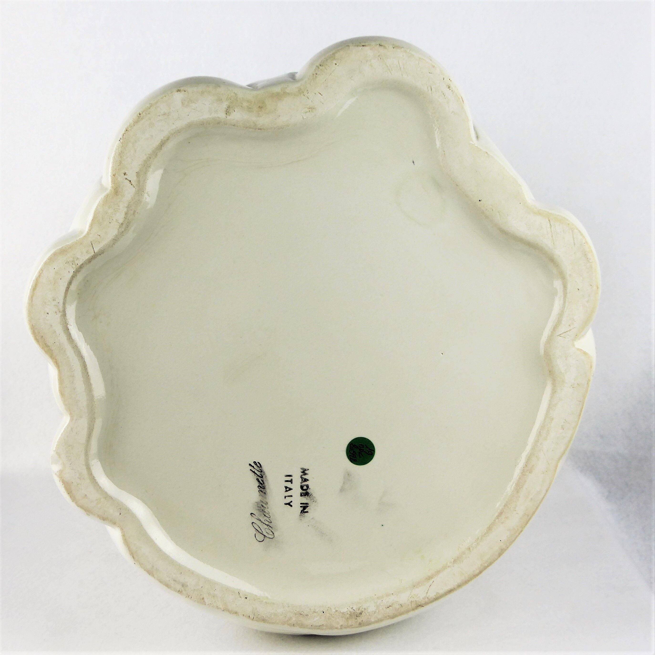 Grand Cache-pot-white vintage, Chaumette Italy, ceramics