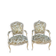 Paire de fauteuils de style Louis XV