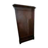 Armoire penderie acajou vintage avec grand tiroir bas