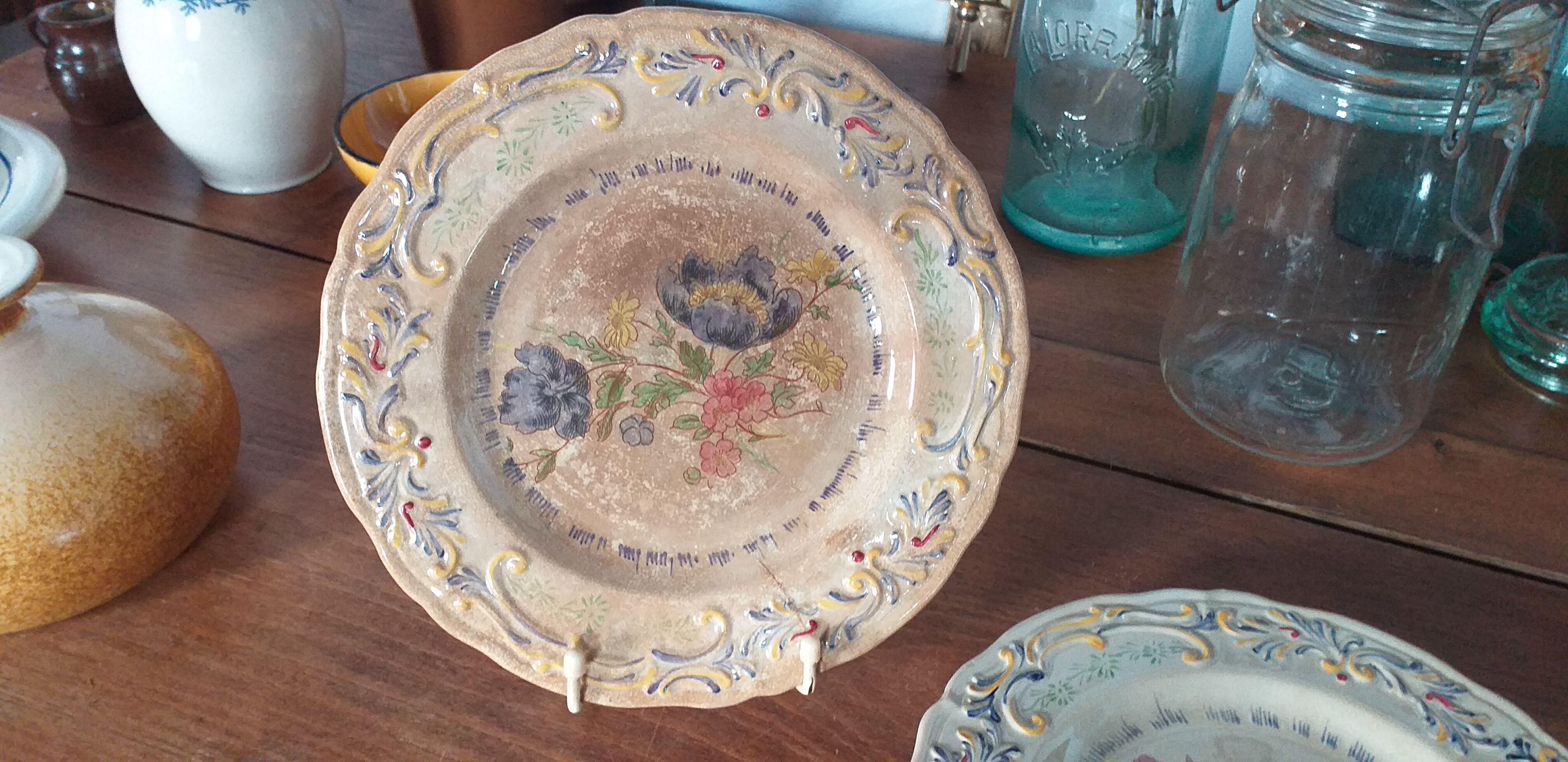 Creil and Montereau porcelain plates