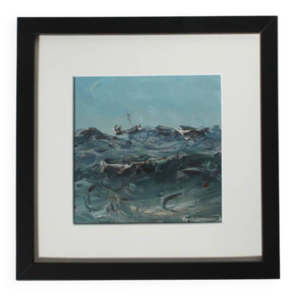 Oil Painting "The Sea", 1960s, Latvia