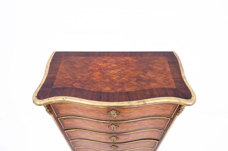 Antique chest of drawers, circa 1870, France.