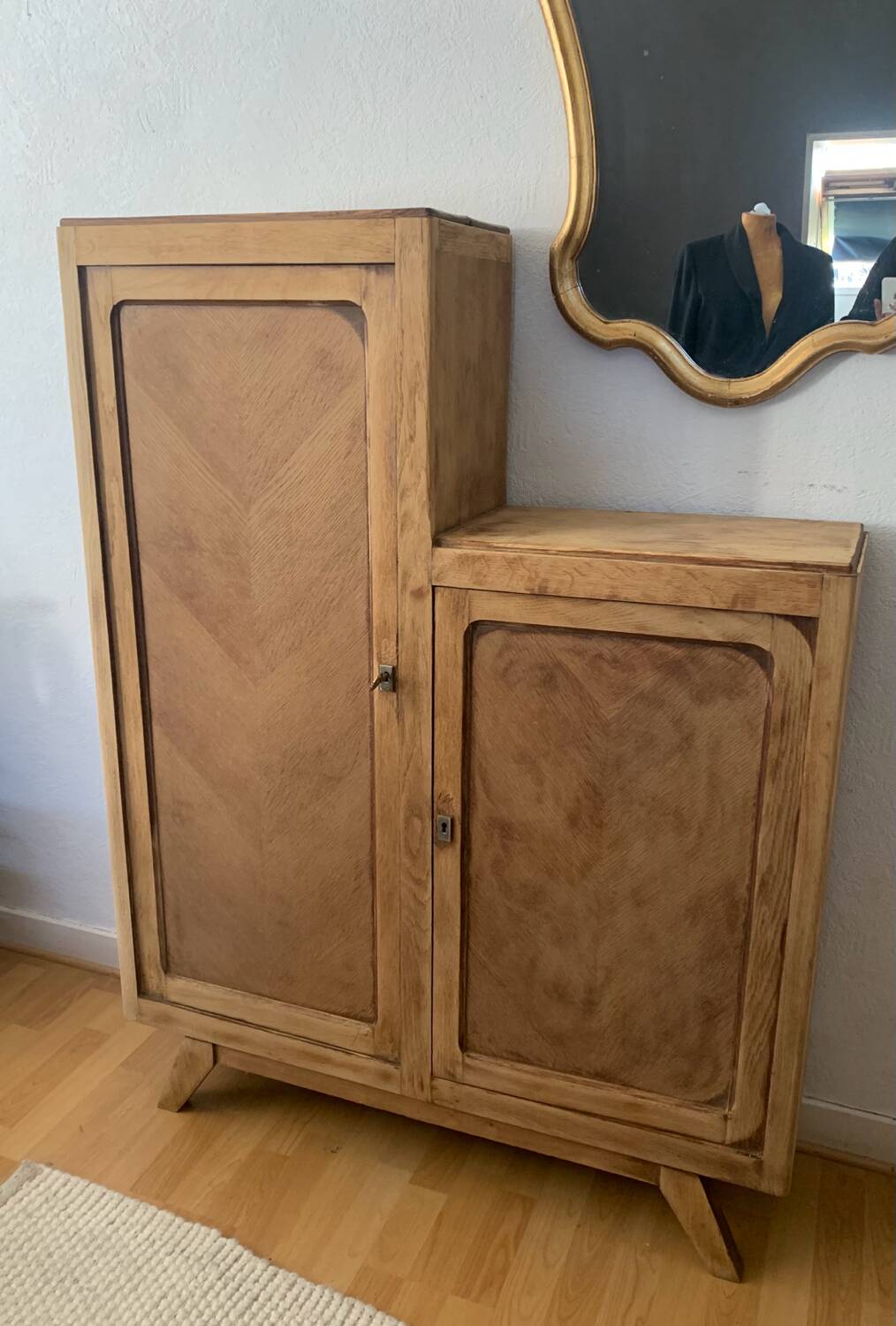 Parisian asymmetrical buffet cabinet