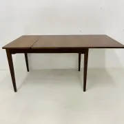 Table à manger extensible en teck, années 1960