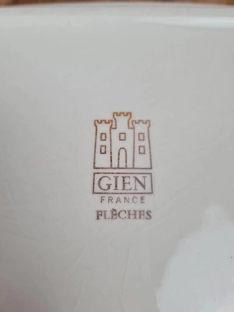 Pocket tray / ashtray Gien "arrows" vintage 70s
