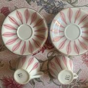 Set of 2 vintage Digoin coffee cups