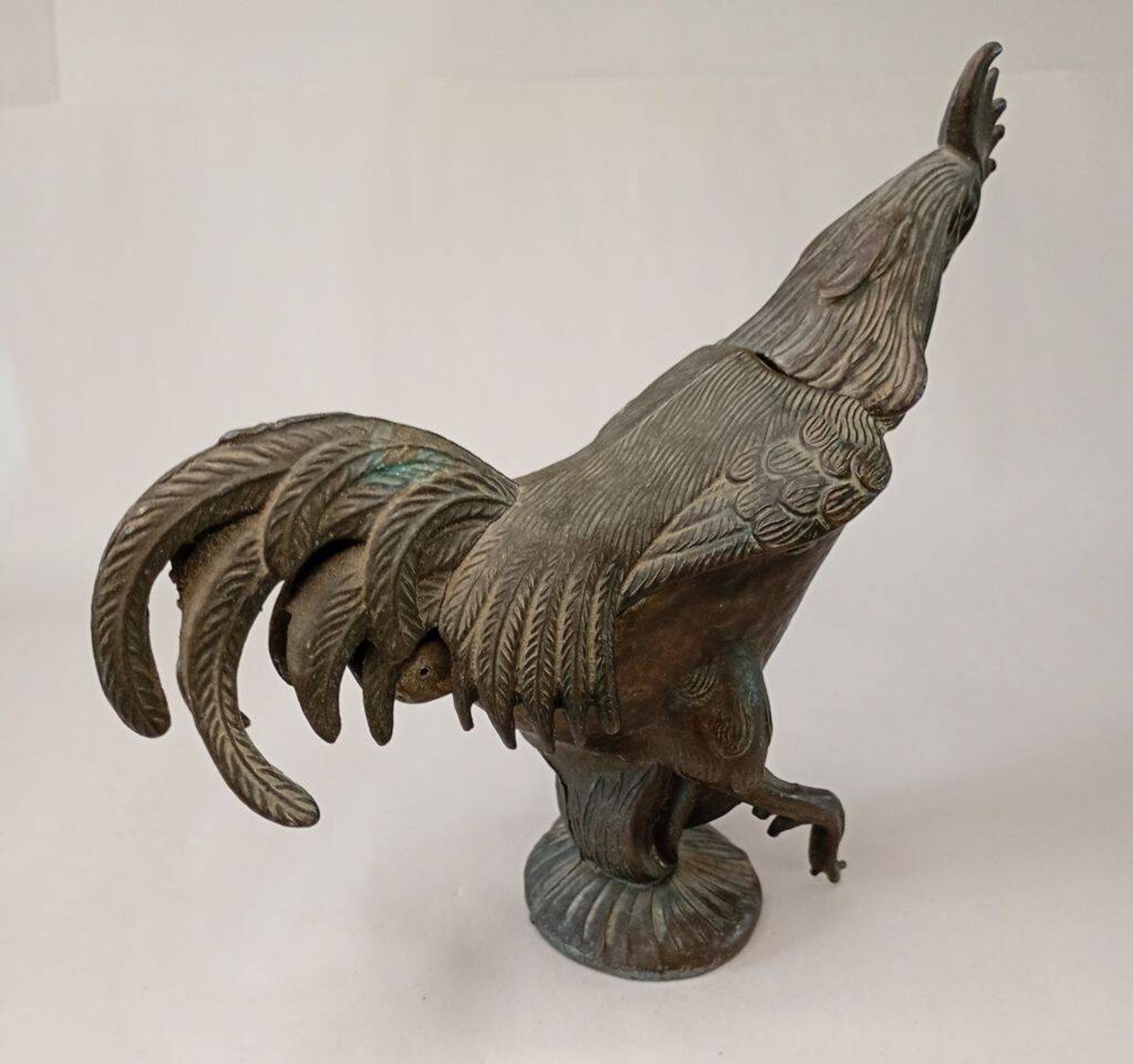 Vintage Rooster Metal Ashtray