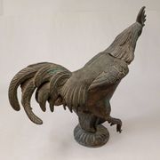 Vintage Rooster Metal Ashtray