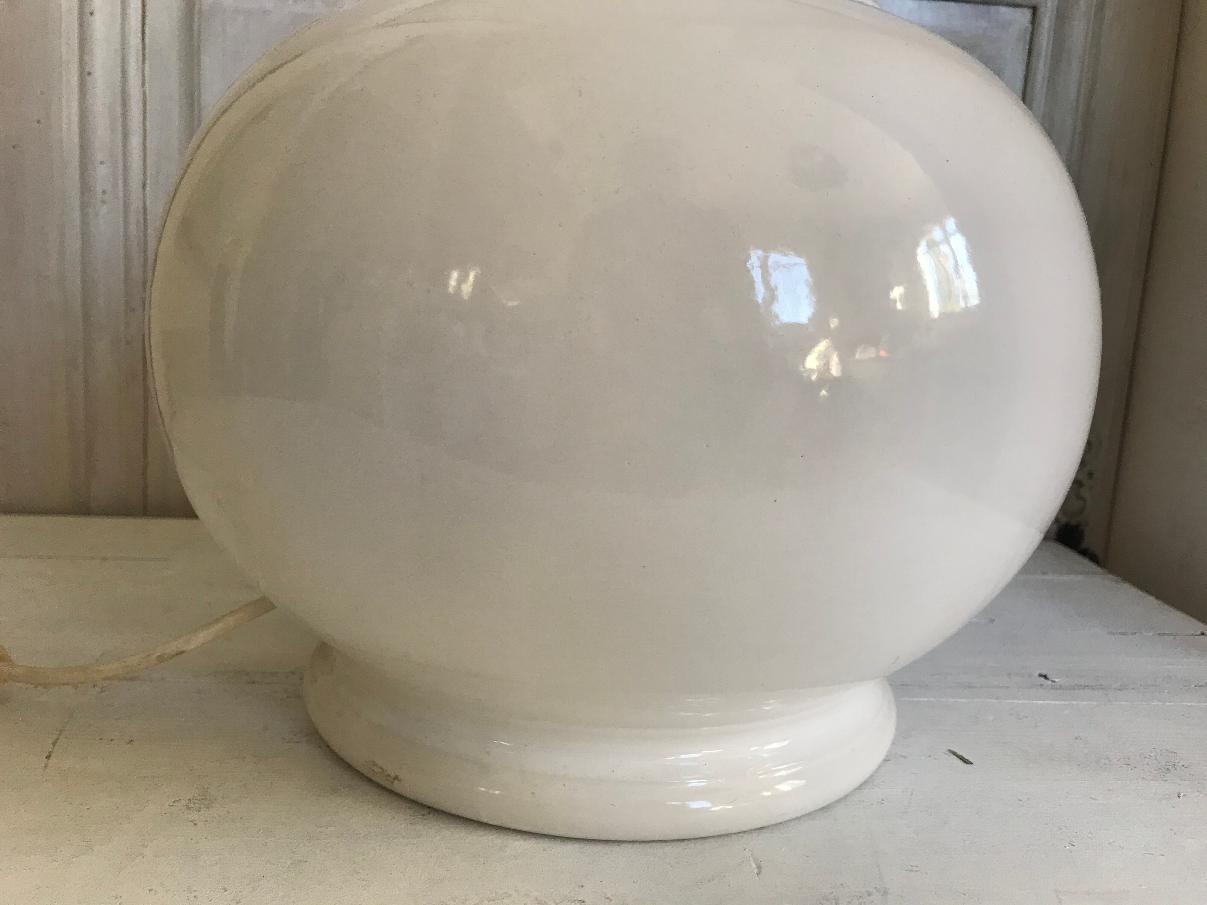 Vintage ceramic lamp foot