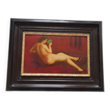 Oil Painting Nude Woman Mid 20's