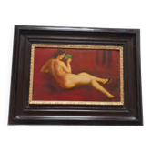 Oil Painting of a Nude Woman, Mid-20th Century