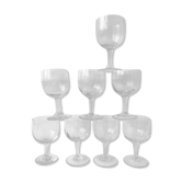 8 verres anciens dépareillés