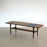 Vintage teak coffee table by wébé, van teeffelen