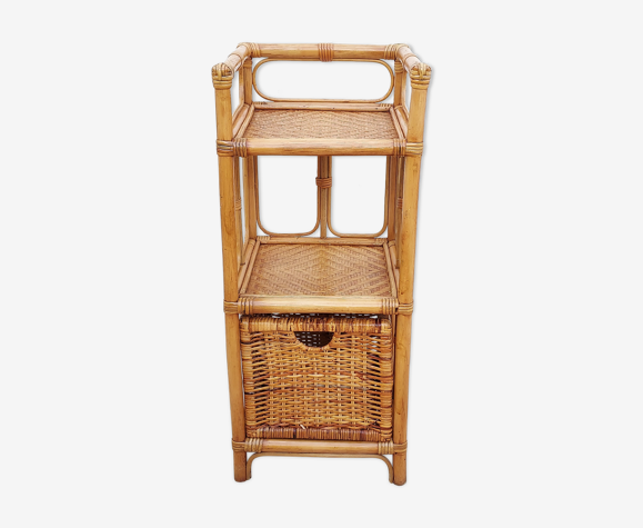 Rattan shelf