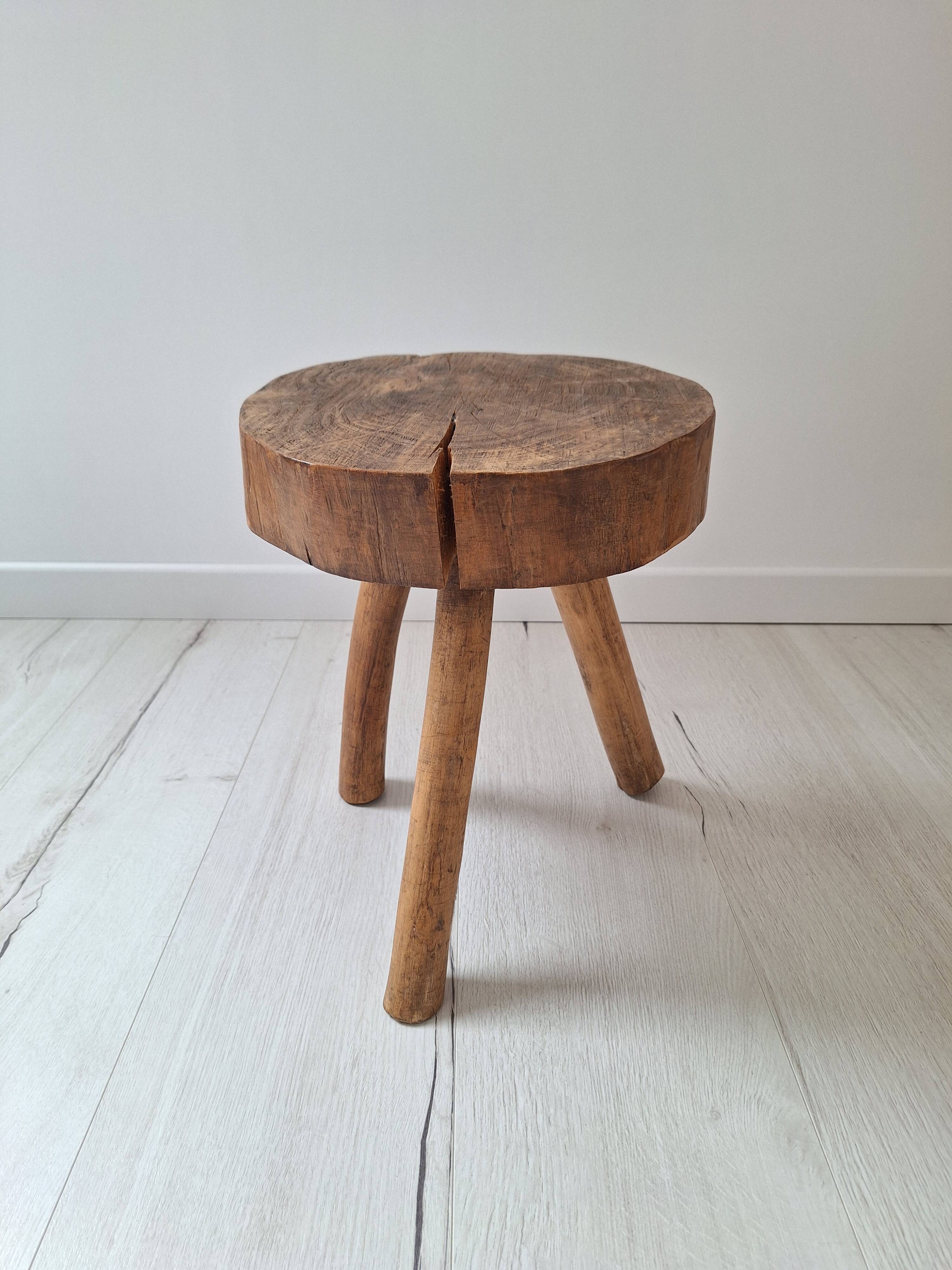 Brutalist tripod stool
