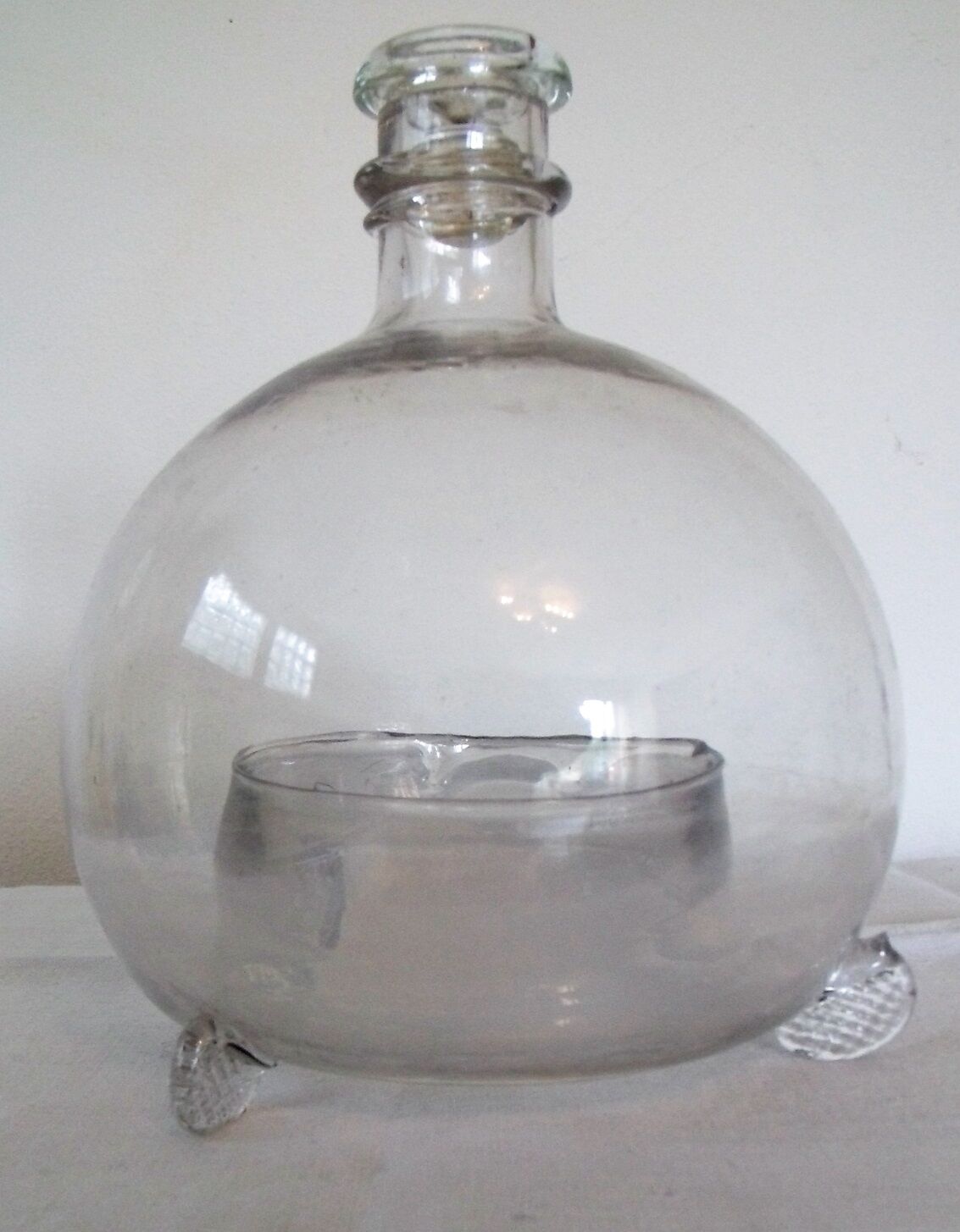 Former blown glass trap jar