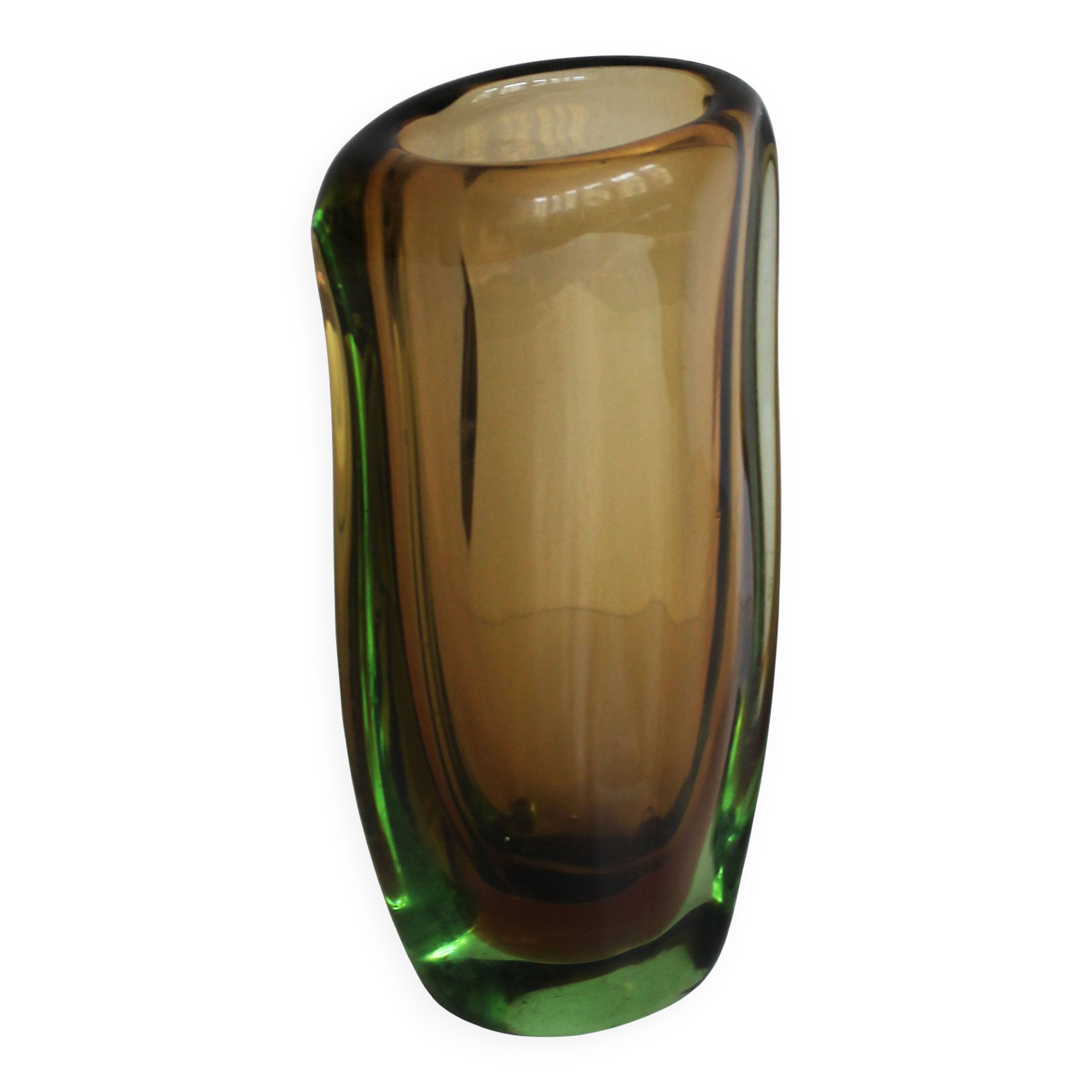 1950's “elegance” sommerso vase, pattern no. 54181 by jaroslav beranek