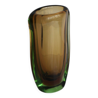 1950's “elegance” sommerso vase, pattern no. 54181 by jaroslav beranek